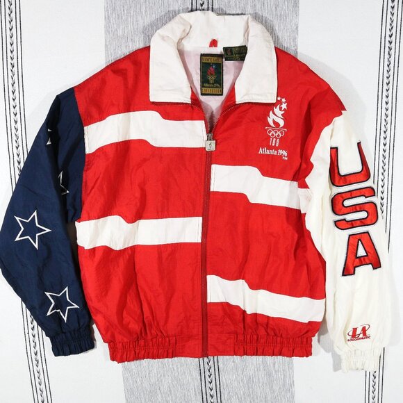 Vintage 1996 Atlanta Olympics Team USA Windbreaker Jacket | Large - Picture 1 of 11
